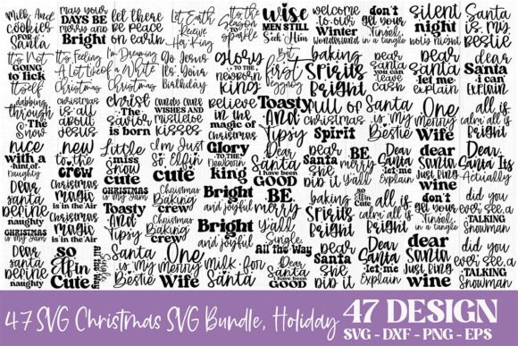 47 SVG Christmas Bundle: A Holiday Graphics Essential