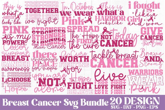 Breast Cancer Svg Bundle: A Versatile Graphics and Crafts Asset