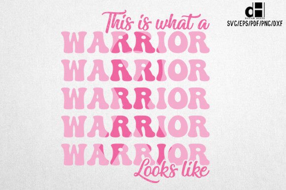 Breast Cancer Warrior SVG Design for Creative Crafts