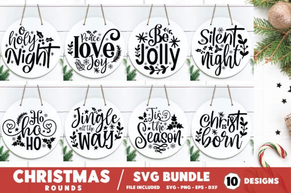 Christmas Rounds SVG Bundle: A Festive Embroidery Must-Have