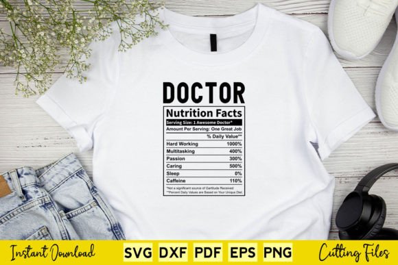 Funny Doctor Nutrition Facts Svg: A Versatile Graphics Asset for Crafts
