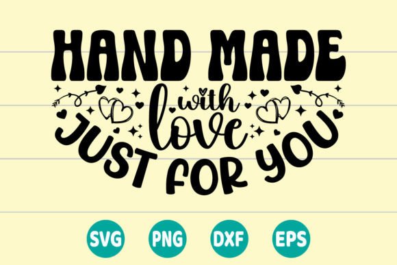 Hand Made with Love SVG: Perfect for Crafts and Graphics