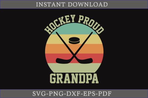 Hockey Proud Grandpa Gift SVG: A Crafty Graphics Gem