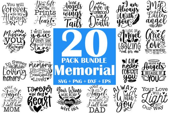 Memorial SVG Bundle: A Versatile Craft and Graphics Asset