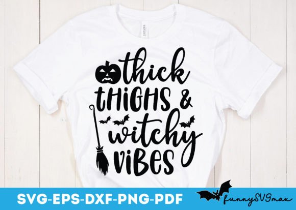 Thick Thighs Witchy Vibes SVG: A Unique Embroidery Design